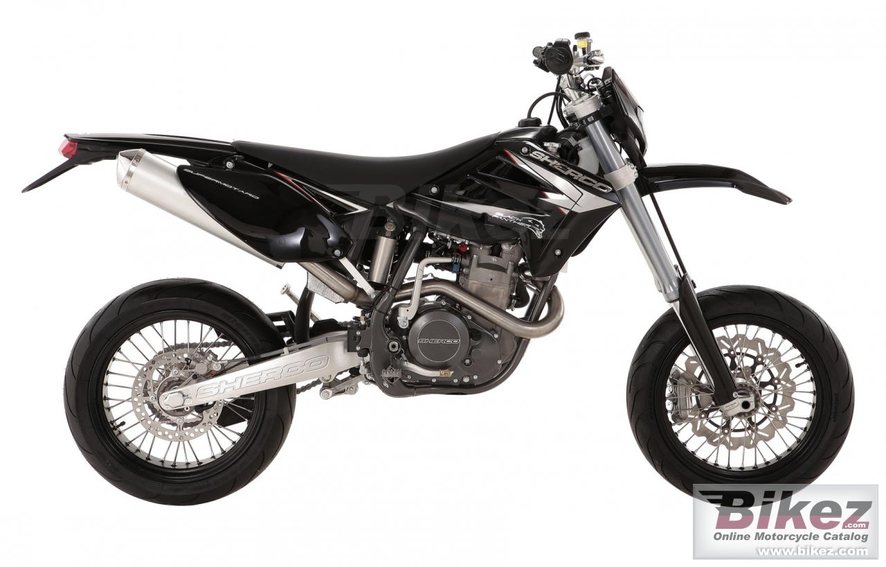 Big Sherco sm 4.5i-f black panther picture and wallpaper from Bikez.com